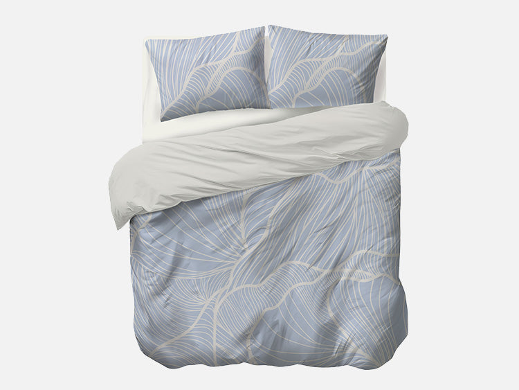 Auping Dekbedovertrek – Leafbeat - light blue