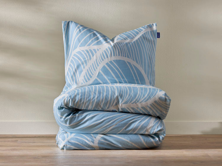 Auping Dekbedovertrek – Leafbeat - light blue