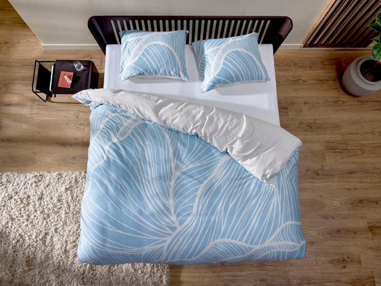 Auping Dekbedovertrek – Leafbeat - light blue