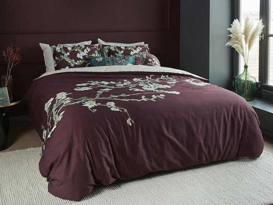 Beddinghouse x Van Gogh Blossom - Dark Red
