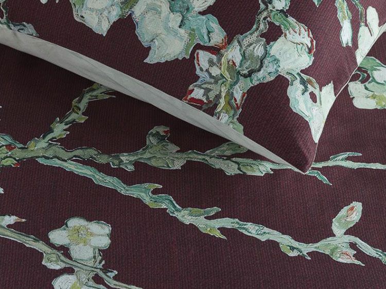 Beddinghouse x Van Gogh Blossom - Dark Red