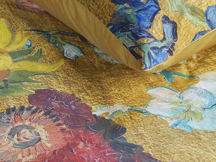 Beddinghouse x Van Gogh Museum Partout des Fleurs - Gold