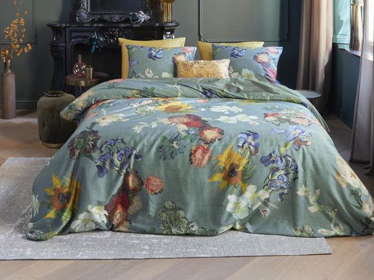 Beddinghouse x Van Gogh Museum Partout des Fleurs - Green
