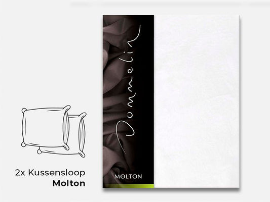 Kussensloop molton (2 stuks)
