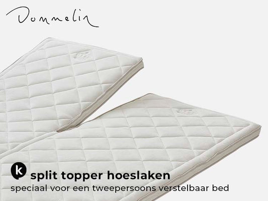 Dommelin Topperhoeslaken Katoen Split-Honing-572-K